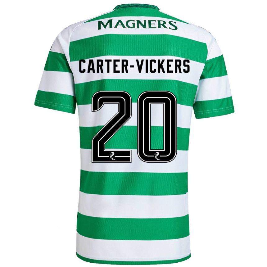 Niño Fútbol Camiseta Cameron Carter-Vickers #20 Verde Blanco 1ª Equipación 2024/25 México