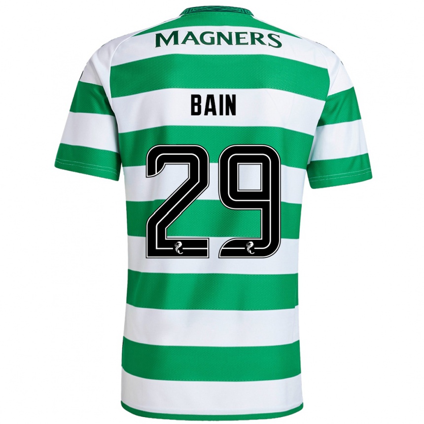 Niño Fútbol Camiseta Scott Bain #29 Verde Blanco 1ª Equipación 2024/25 México