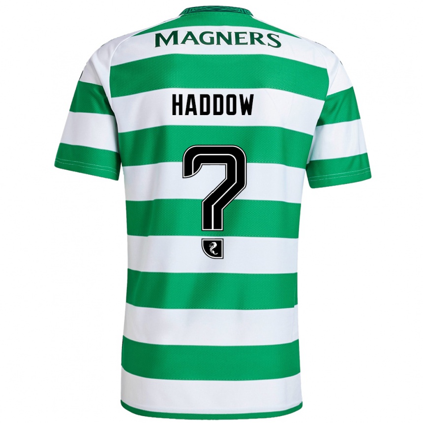 Niño Fútbol Camiseta Aiden Haddow #0 Verde Blanco 1ª Equipación 2024/25 México