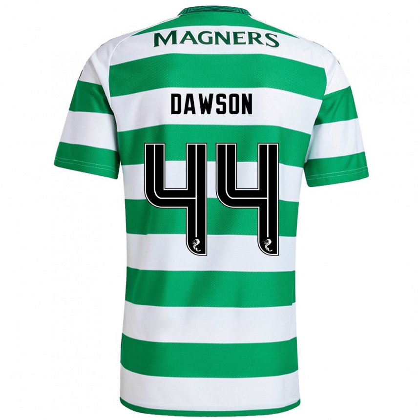 Niño Fútbol Camiseta Joey Dawson #44 Verde Blanco 1ª Equipación 2024/25 México