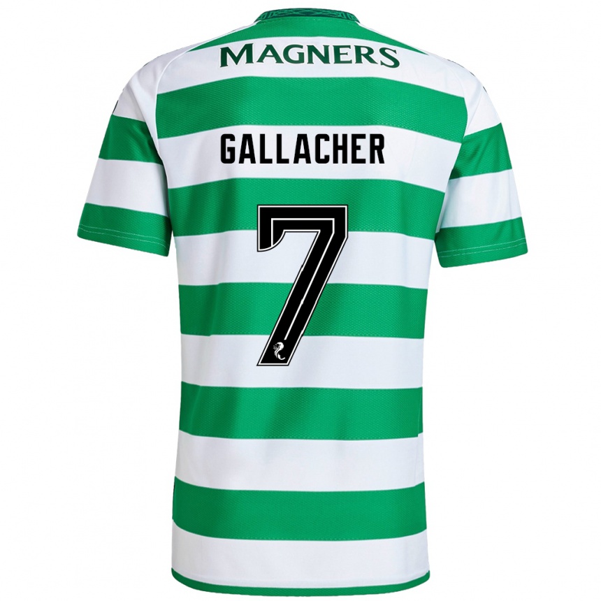 Niño Fútbol Camiseta Amy Gallacher #7 Verde Blanco 1ª Equipación 2024/25 México