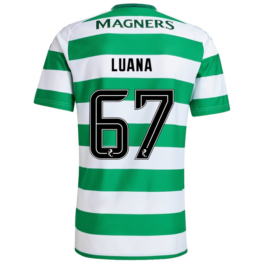 Niño Fútbol Camiseta Luana Muñoz #67 Verde Blanco 1ª Equipación 2024/25 México