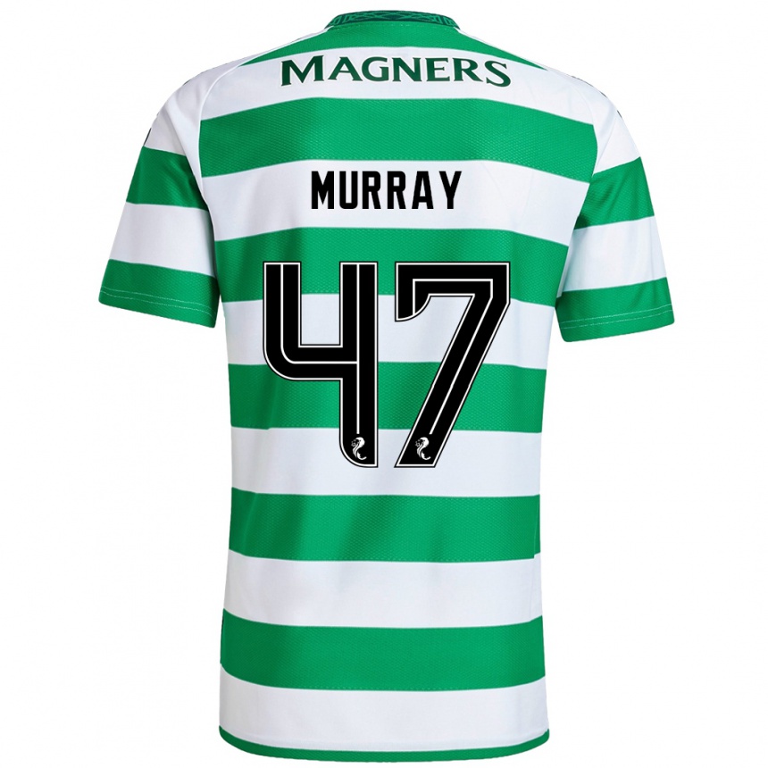 Niño Fútbol Camiseta Dane Murray #47 Verde Blanco 1ª Equipación 2024/25 México