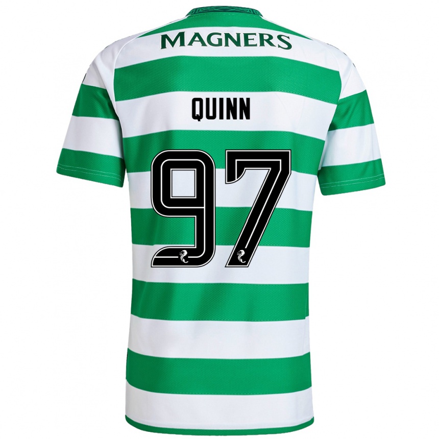 Niño Fútbol Camiseta Ben Quinn #97 Verde Blanco 1ª Equipación 2024/25 México