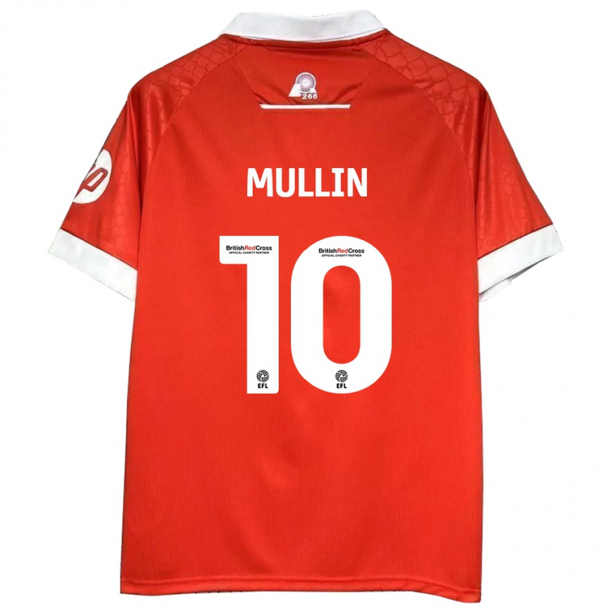 Niño Fútbol Camiseta Paul Mullin #10 Rojo Blanco 1ª Equipación 2024/25 México