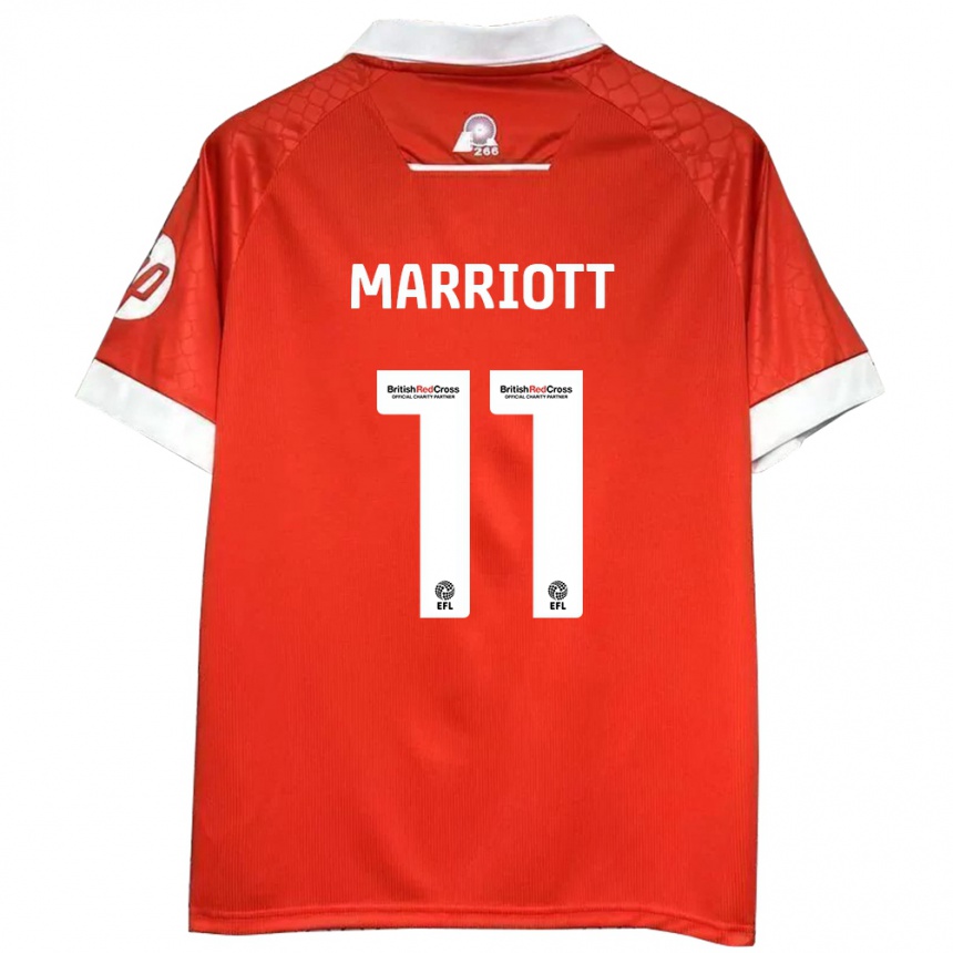 Niño Fútbol Camiseta Jack Marriott #11 Rojo Blanco 1ª Equipación 2024/25 México