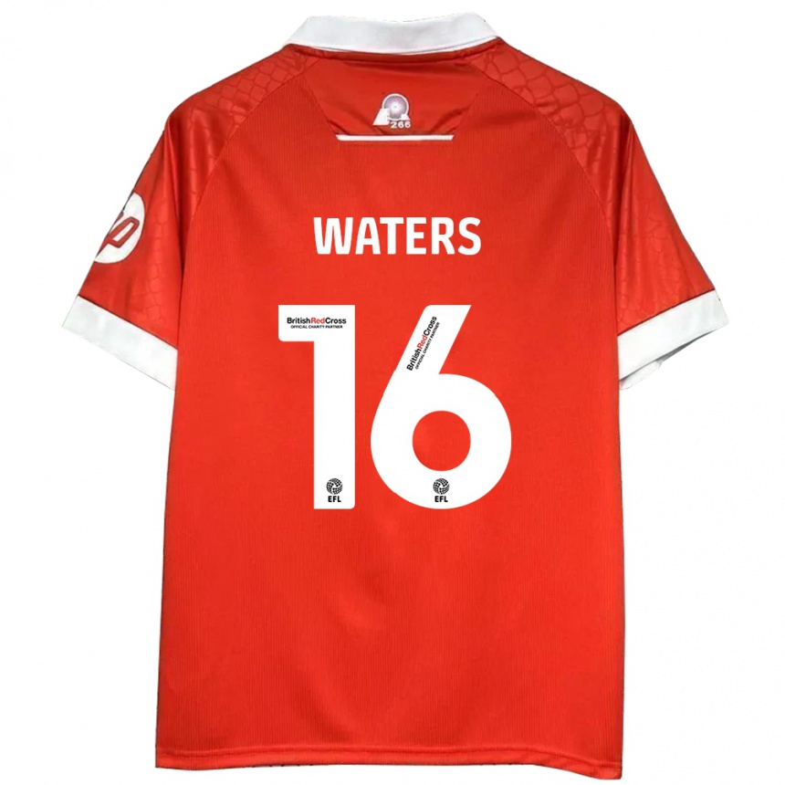 Niño Fútbol Camiseta Billy Waters #16 Rojo Blanco 1ª Equipación 2024/25 México