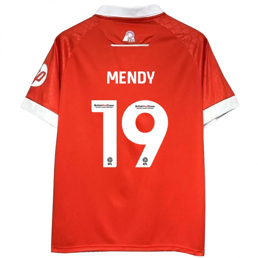 Niño Fútbol Camiseta Jacob Mendy #19 Rojo Blanco 1ª Equipación 2024/25 México