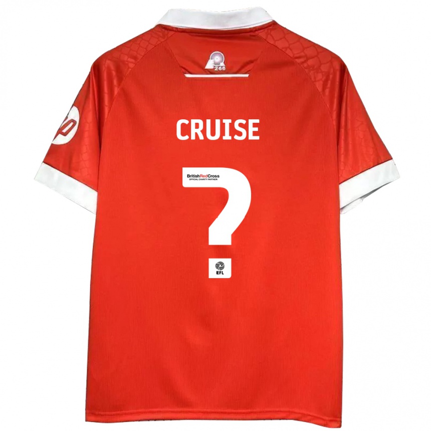 Niño Fútbol Camiseta George Cruise #0 Rojo Blanco 1ª Equipación 2024/25 México