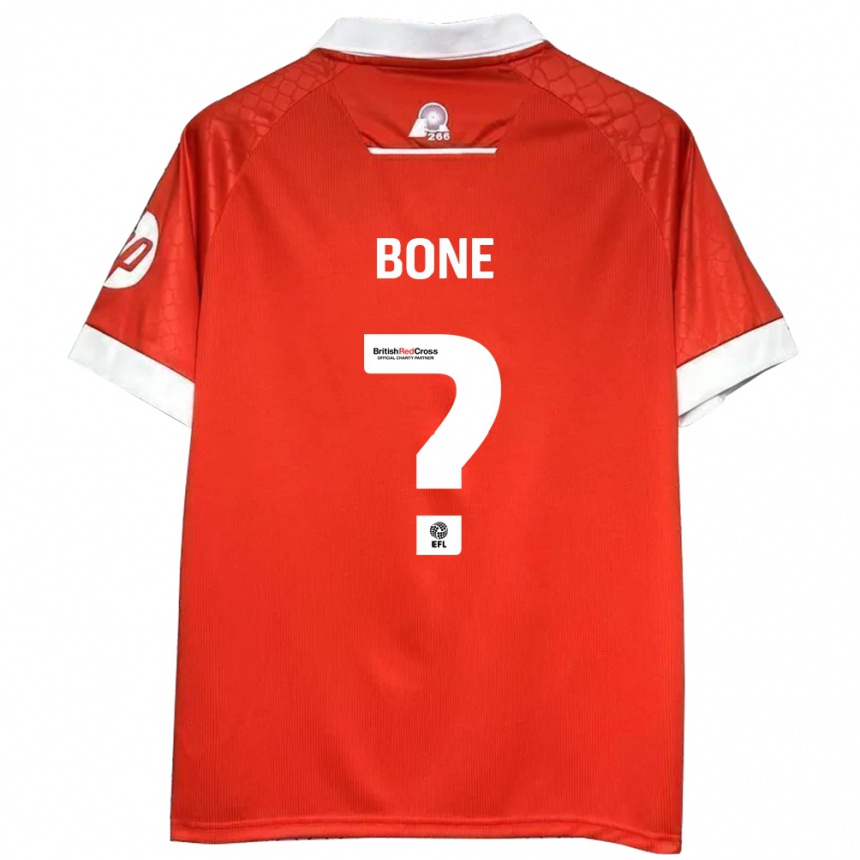 Niño Fútbol Camiseta Kai Bone #0 Rojo Blanco 1ª Equipación 2024/25 México