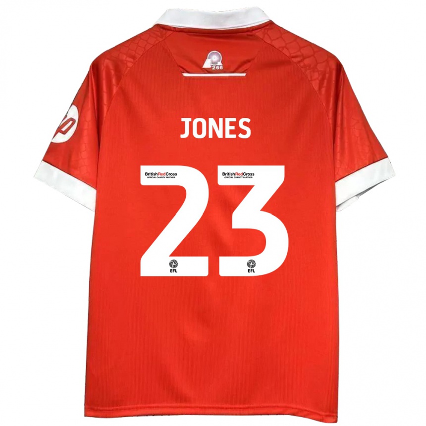 Niño Fútbol Camiseta Ruby Jones #23 Rojo Blanco 1ª Equipación 2024/25 México