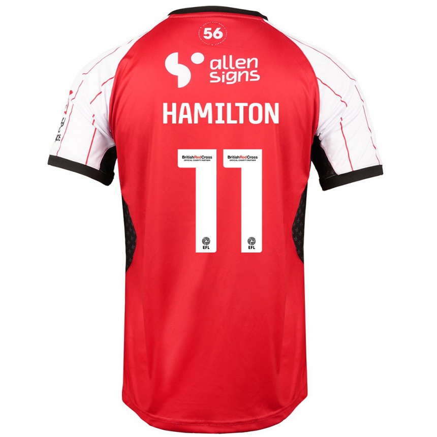 Niño Fútbol Camiseta Ethan Hamilton #11 Blanco 1ª Equipación 2024/25 México