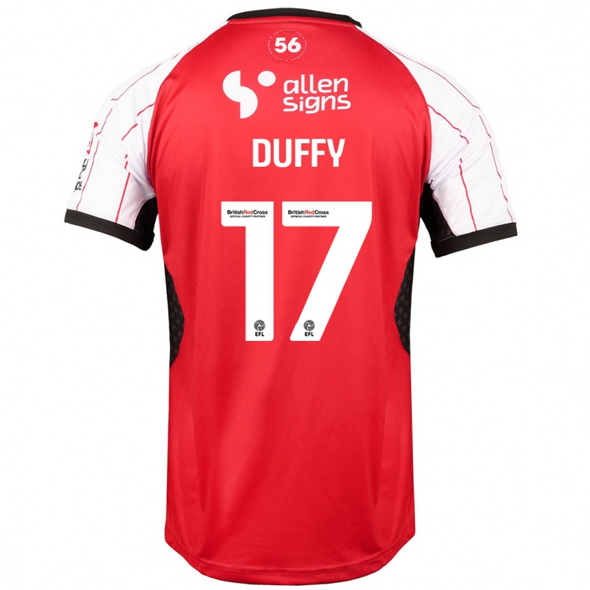 Niño Fútbol Camiseta Dylan Duffy #17 Blanco 1ª Equipación 2024/25 México