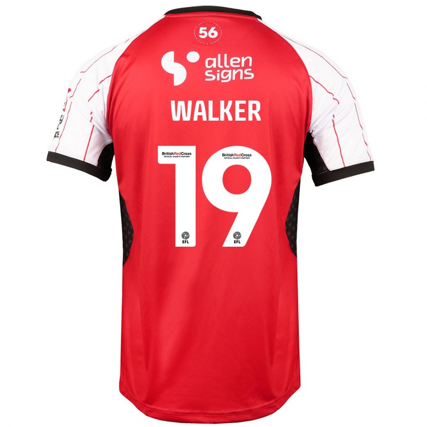 Niño Fútbol Camiseta Tyler Walker #19 Blanco 1ª Equipación 2024/25 México