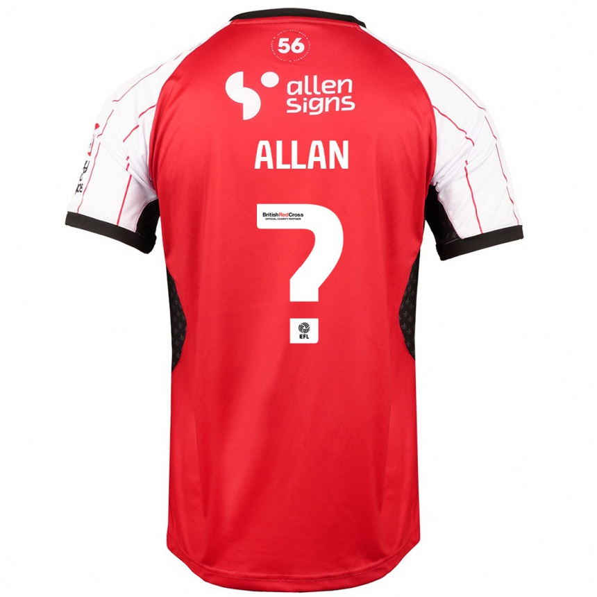 Niño Fútbol Camiseta Isaac Allan #0 Blanco 1ª Equipación 2024/25 México