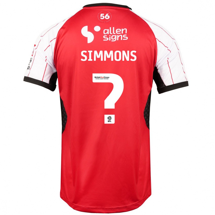 Niño Fútbol Camiseta Noah Simmons #0 Blanco 1ª Equipación 2024/25 México