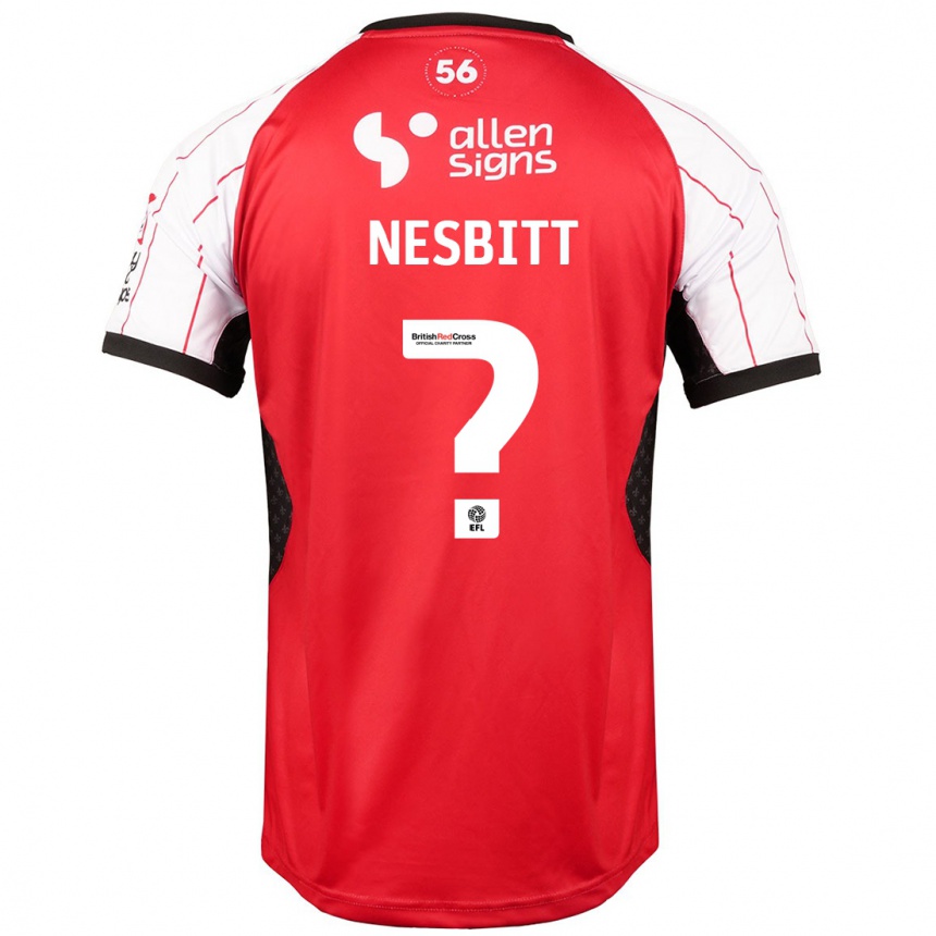 Niño Fútbol Camiseta Tom Nesbitt #0 Blanco 1ª Equipación 2024/25 México