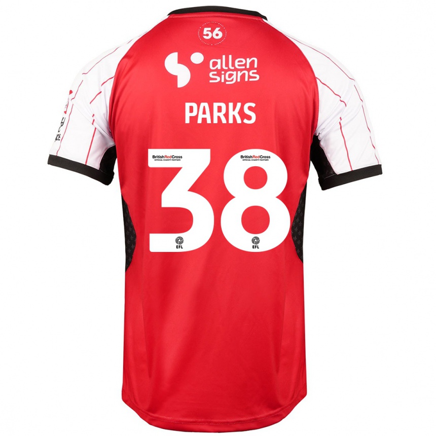 Niño Fútbol Camiseta Charlie Parks #38 Blanco 1ª Equipación 2024/25 México