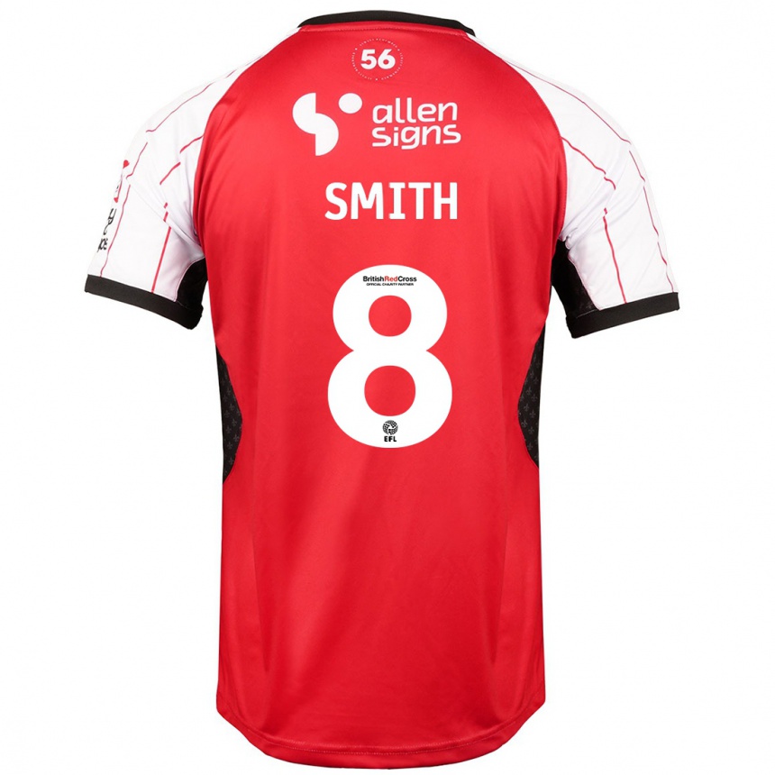 Niño Fútbol Camiseta Alistair Smith #8 Blanco 1ª Equipación 2024/25 México