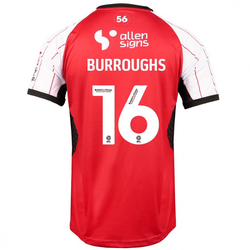 Niño Fútbol Camiseta Jack Burroughs #16 Blanco 1ª Equipación 2024/25 México