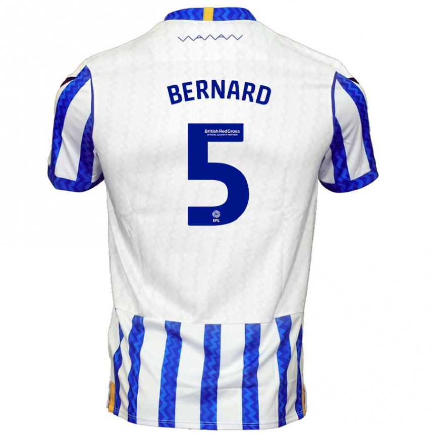 Niño Fútbol Camiseta Di'shon Bernard #5 Azul Blanco 1ª Equipación 2024/25 México