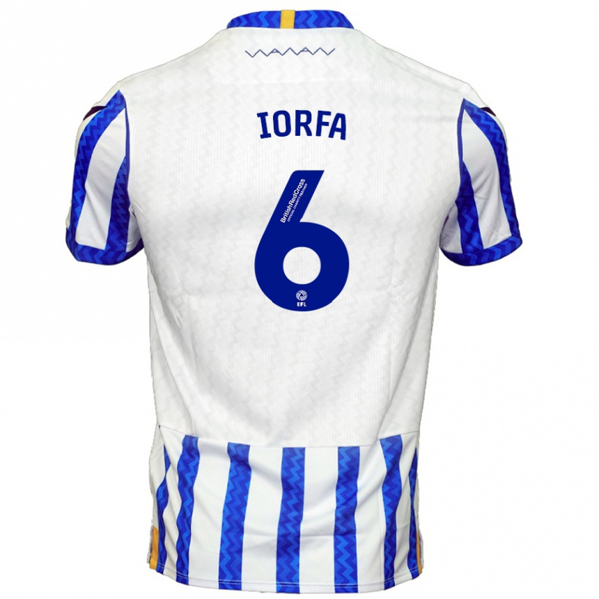 Niño Fútbol Camiseta Dominic Iorfa #6 Azul Blanco 1ª Equipación 2024/25 México