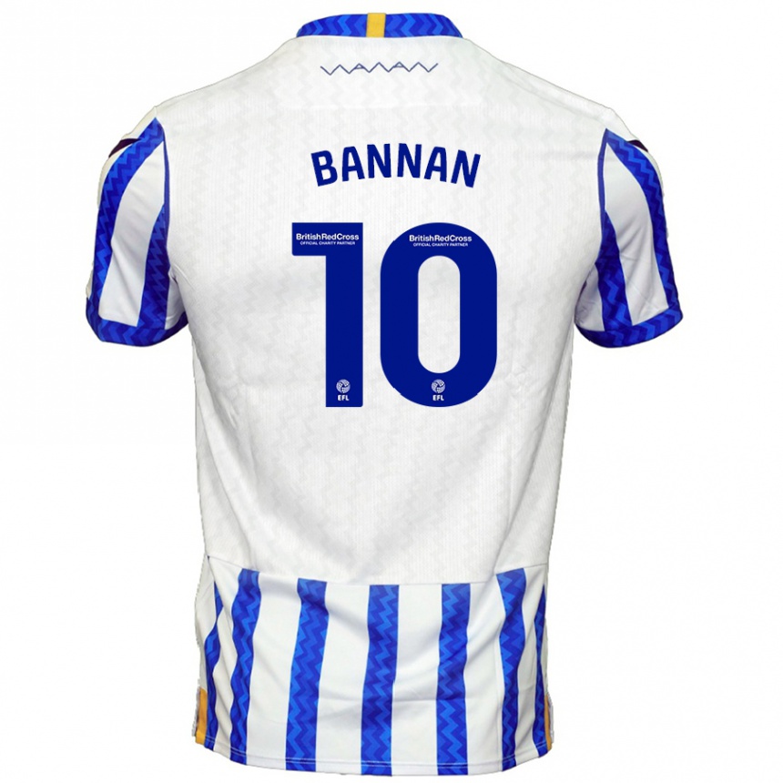 Niño Fútbol Camiseta Barry Bannan #10 Azul Blanco 1ª Equipación 2024/25 México