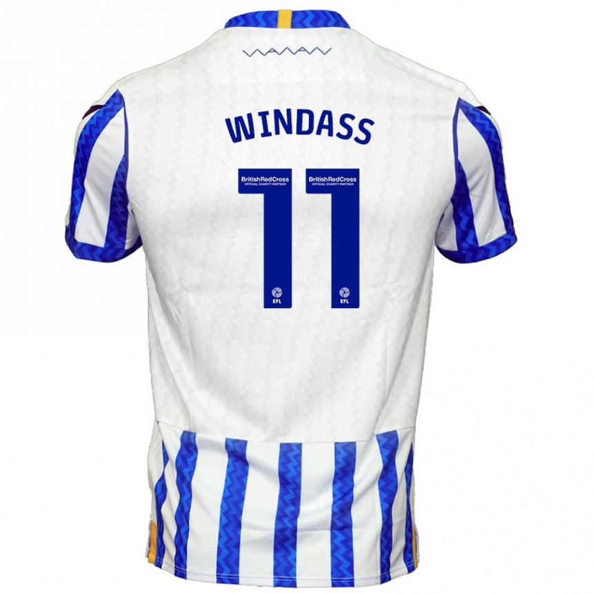 Niño Fútbol Camiseta Josh Windass #11 Azul Blanco 1ª Equipación 2024/25 México