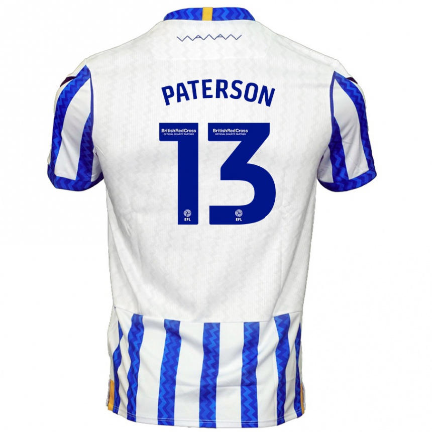 Niño Fútbol Camiseta Callum Paterson #13 Azul Blanco 1ª Equipación 2024/25 México