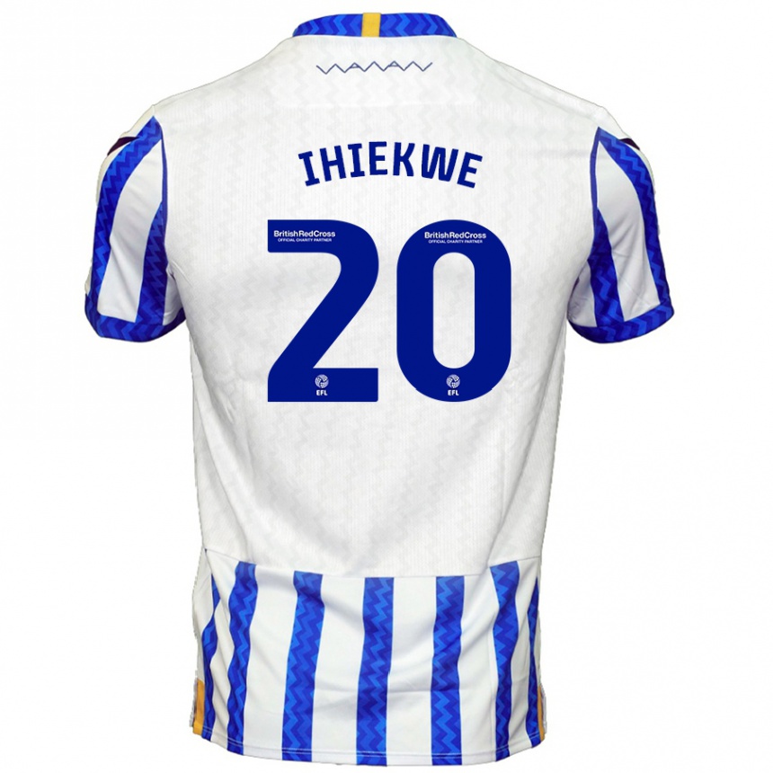 Niño Fútbol Camiseta Michael Ihiekwe #20 Azul Blanco 1ª Equipación 2024/25 México