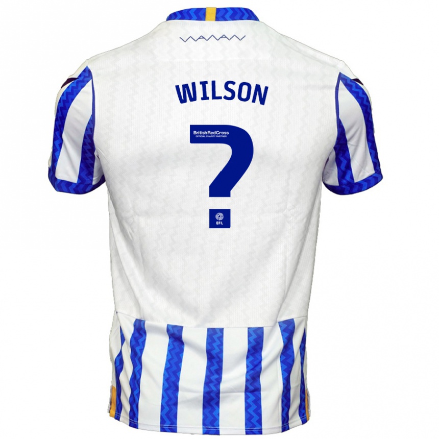 Niño Fútbol Camiseta Ryan Wilson #0 Azul Blanco 1ª Equipación 2024/25 México