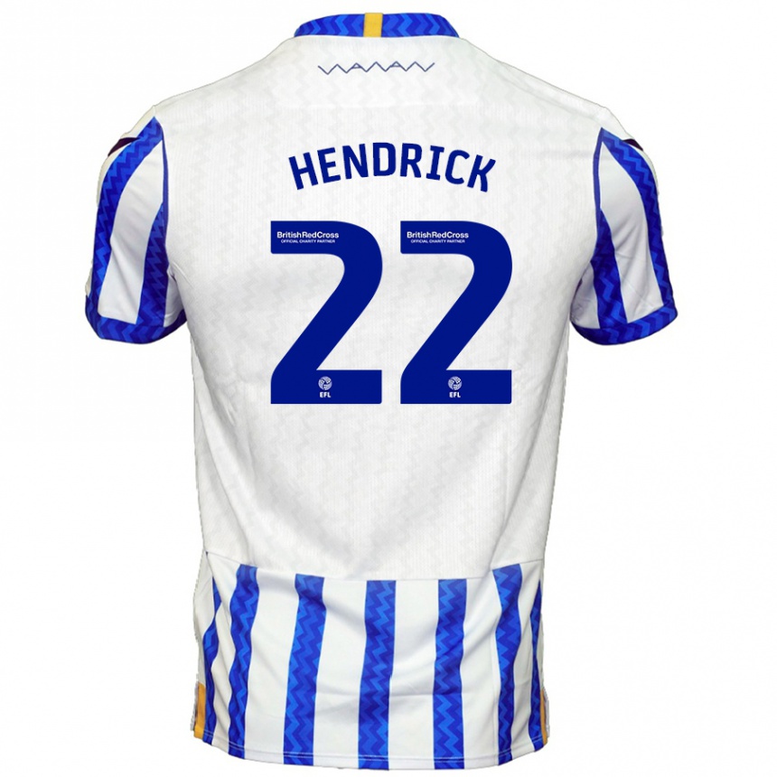 Niño Fútbol Camiseta Jeff Hendrick #22 Azul Blanco 1ª Equipación 2024/25 México