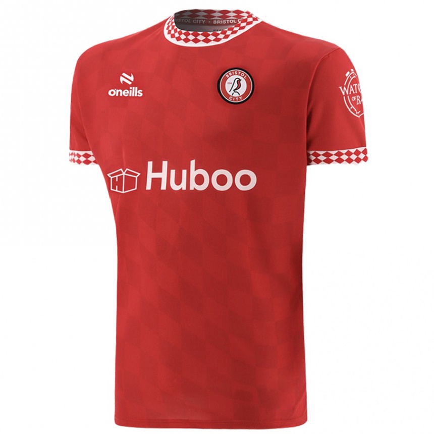 Niño Fútbol Camiseta Isaac Abbott #0 Rojo 1ª Equipación 2024/25 México