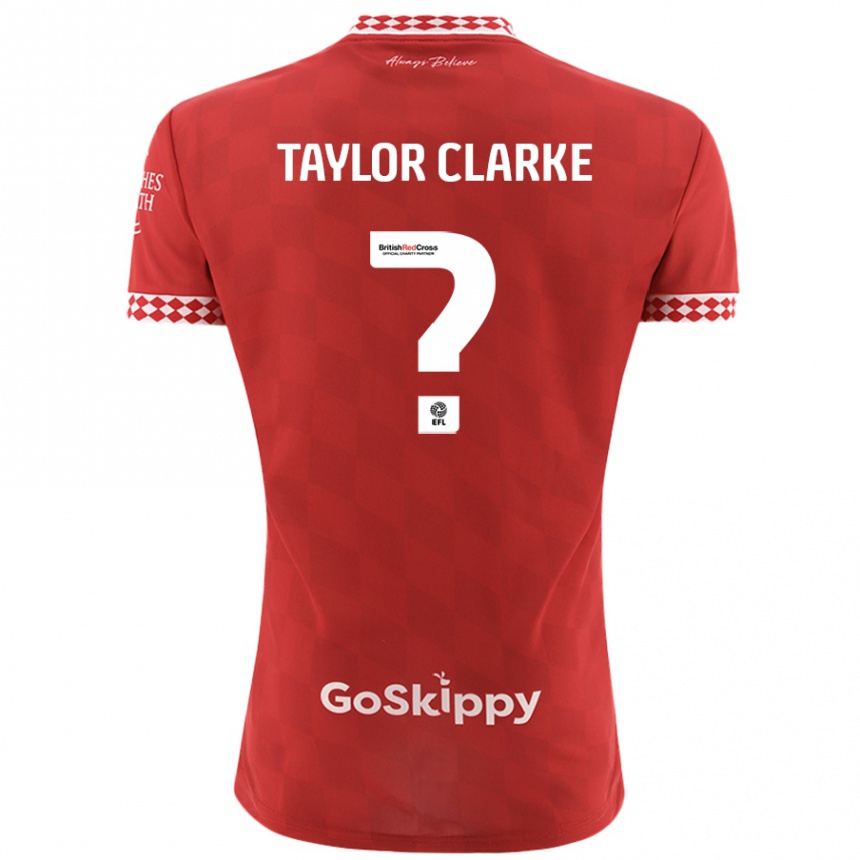 Niño Fútbol Camiseta Omar Taylor-Clarke #0 Rojo 1ª Equipación 2024/25 México