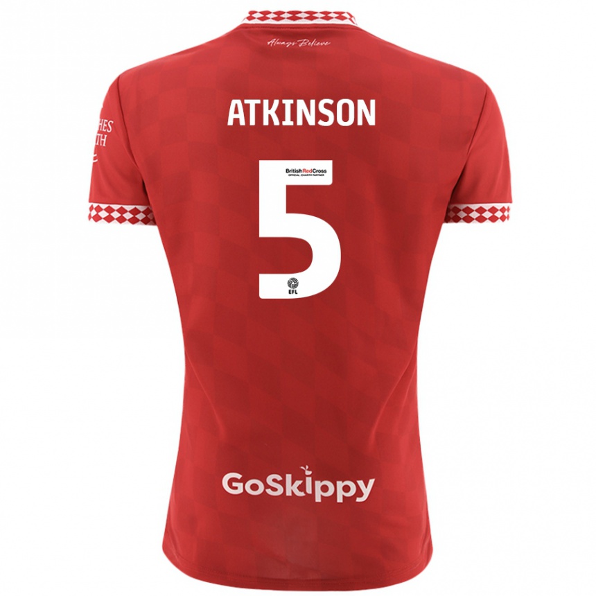 Niño Fútbol Camiseta Rob Atkinson #5 Rojo 1ª Equipación 2024/25 México