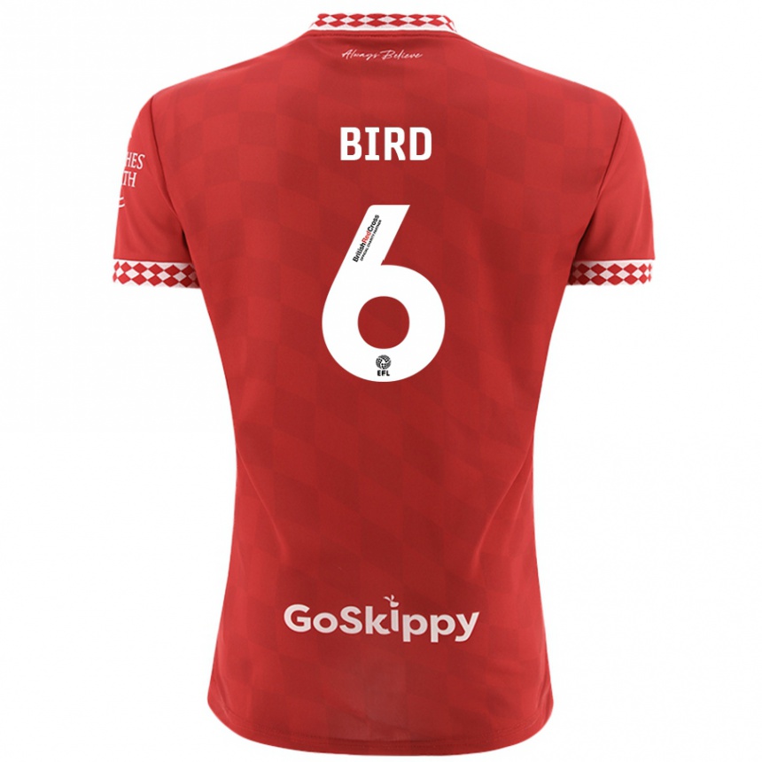 Niño Fútbol Camiseta Max Bird #6 Rojo 1ª Equipación 2024/25 México