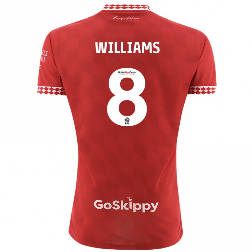 Niño Fútbol Camiseta Joe Williams #8 Rojo 1ª Equipación 2024/25 México