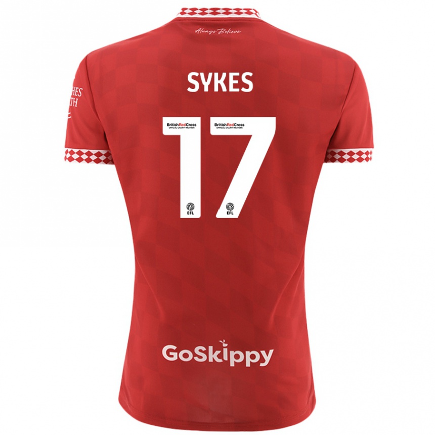 Niño Fútbol Camiseta Mark Sykes #17 Rojo 1ª Equipación 2024/25 México