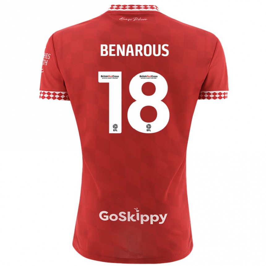 Niño Fútbol Camiseta Ayman Benarous #18 Rojo 1ª Equipación 2024/25 México