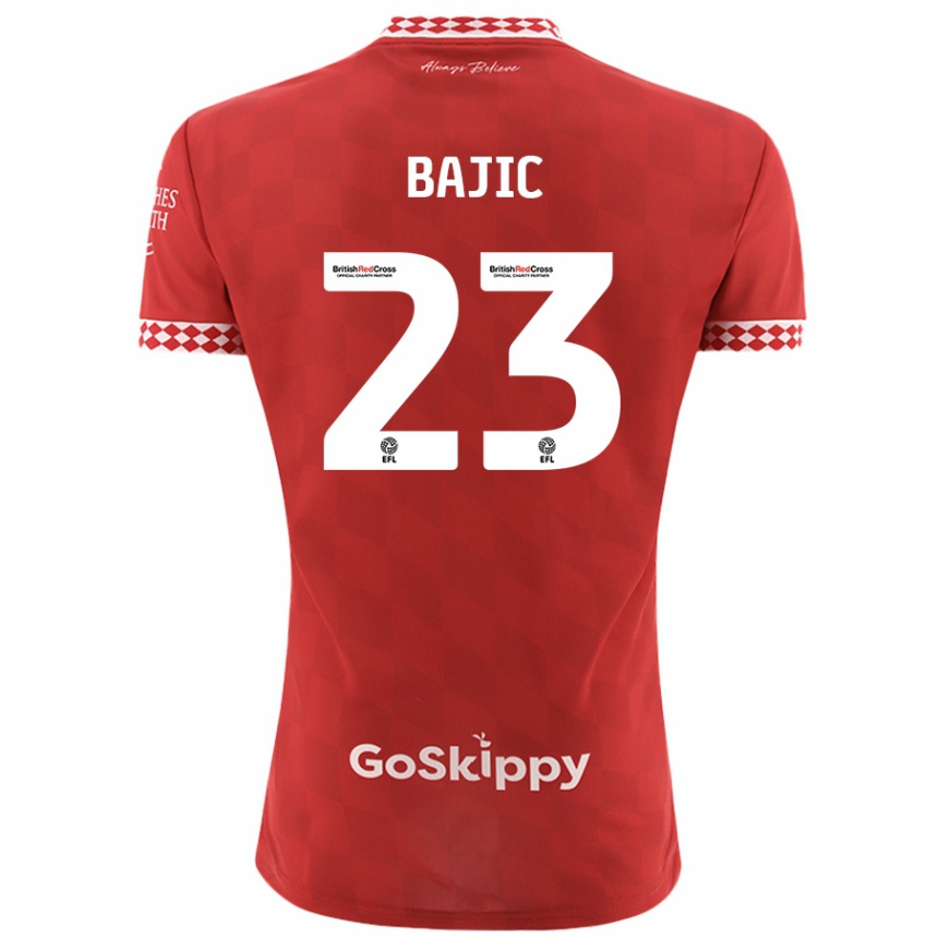 Niño Fútbol Camiseta Stefan Bajic #23 Rojo 1ª Equipación 2024/25 México