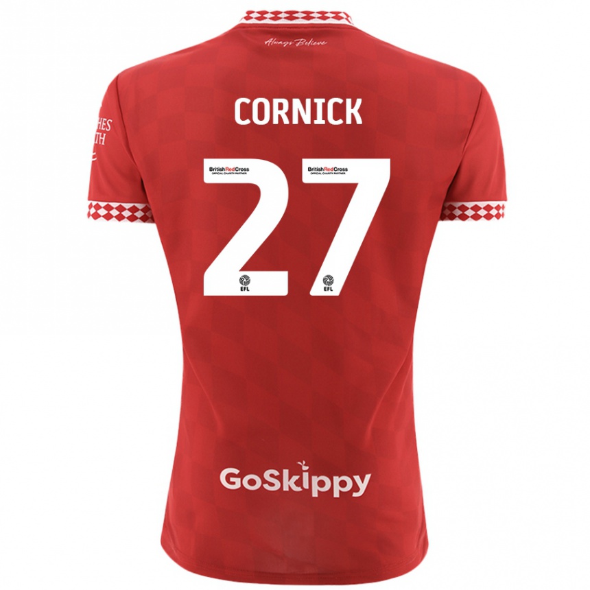 Niño Fútbol Camiseta Harry Cornick #27 Rojo 1ª Equipación 2024/25 México