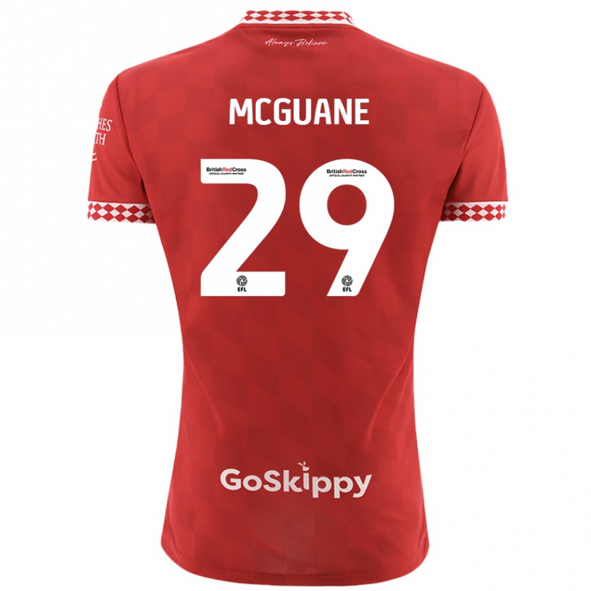 Niño Fútbol Camiseta Marcus Mcguane #29 Rojo 1ª Equipación 2024/25 México