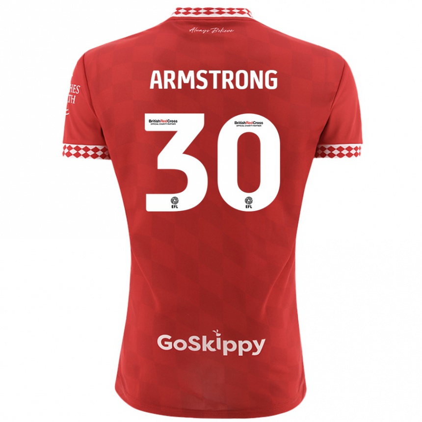 Niño Fútbol Camiseta Sinclair Armstrong #30 Rojo 1ª Equipación 2024/25 México