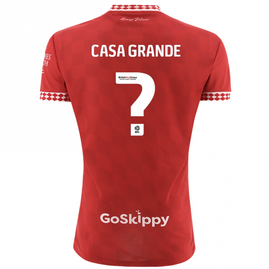 Niño Fútbol Camiseta Josey Casa-Grande #0 Rojo 1ª Equipación 2024/25 México