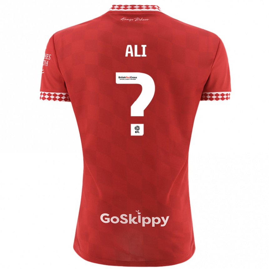 Niño Fútbol Camiseta Zack Ali #0 Rojo 1ª Equipación 2024/25 México