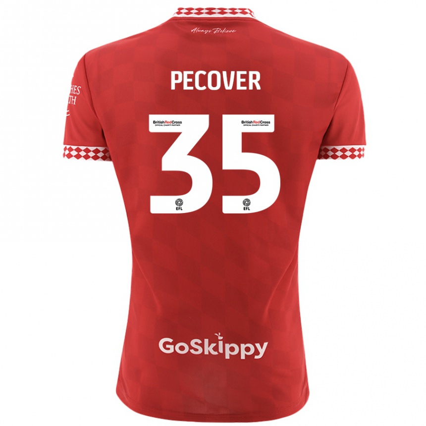 Niño Fútbol Camiseta Leo Pecover #35 Rojo 1ª Equipación 2024/25 México