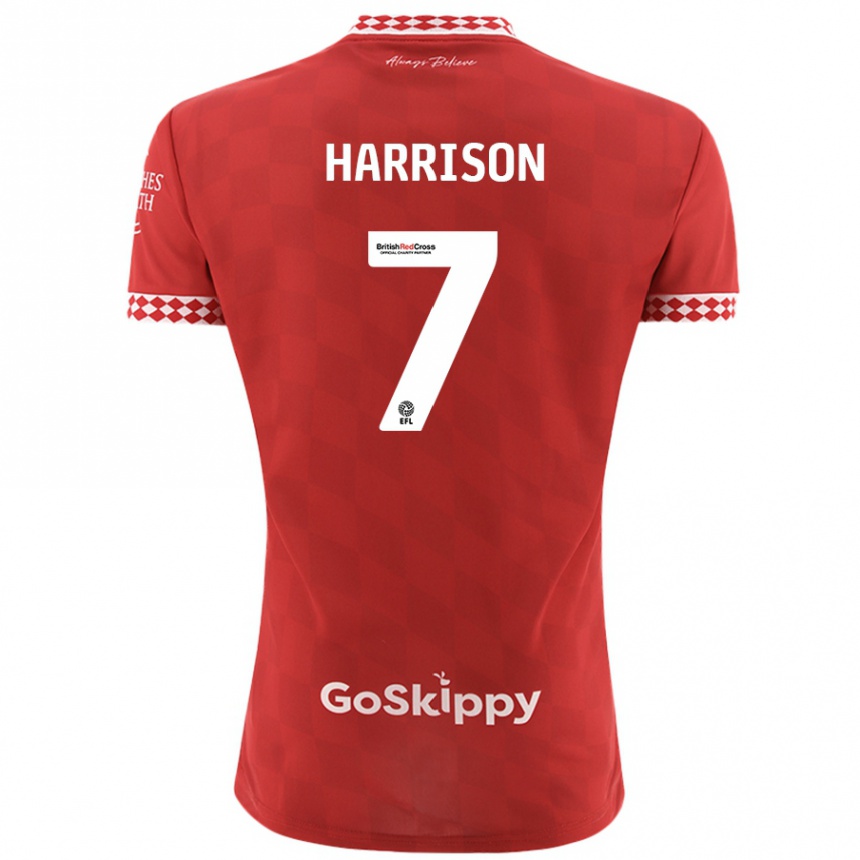 Niño Fútbol Camiseta Abi Harrison #7 Rojo 1ª Equipación 2024/25 México