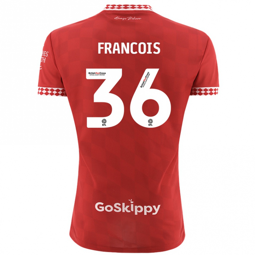 Niño Fútbol Camiseta Marlee Francois #36 Rojo 1ª Equipación 2024/25 México