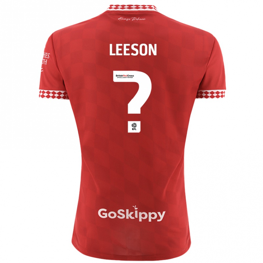 Niño Fútbol Camiseta Harry Leeson #0 Rojo 1ª Equipación 2024/25 México