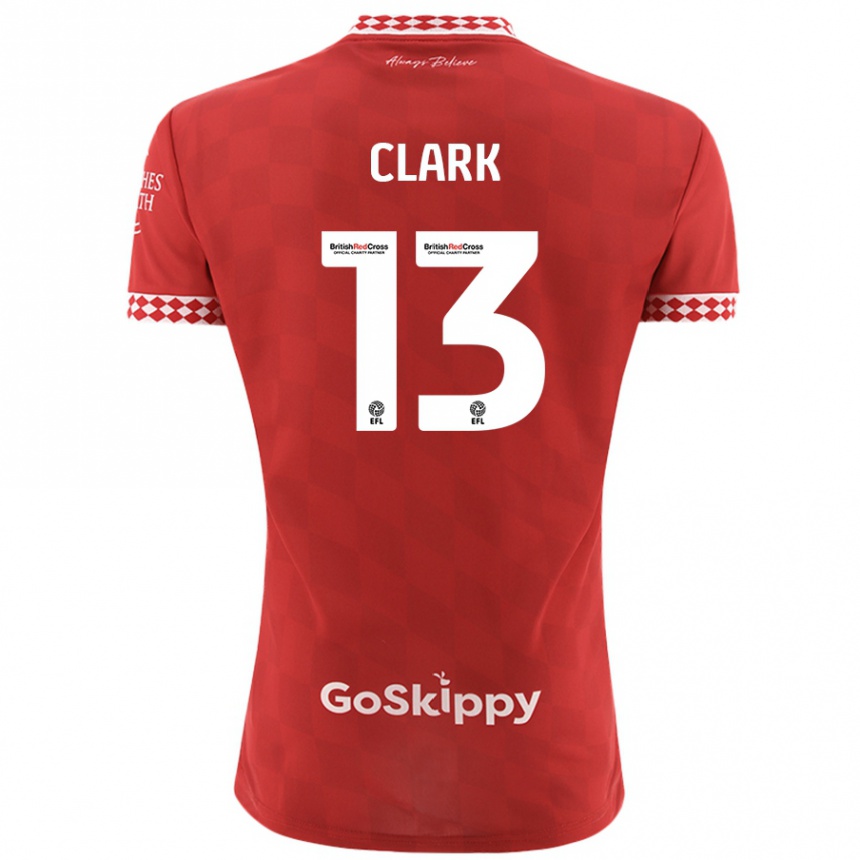 Niño Fútbol Camiseta Olivia Clark #13 Rojo 1ª Equipación 2024/25 México